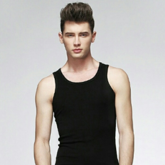 slim fit tank top mens